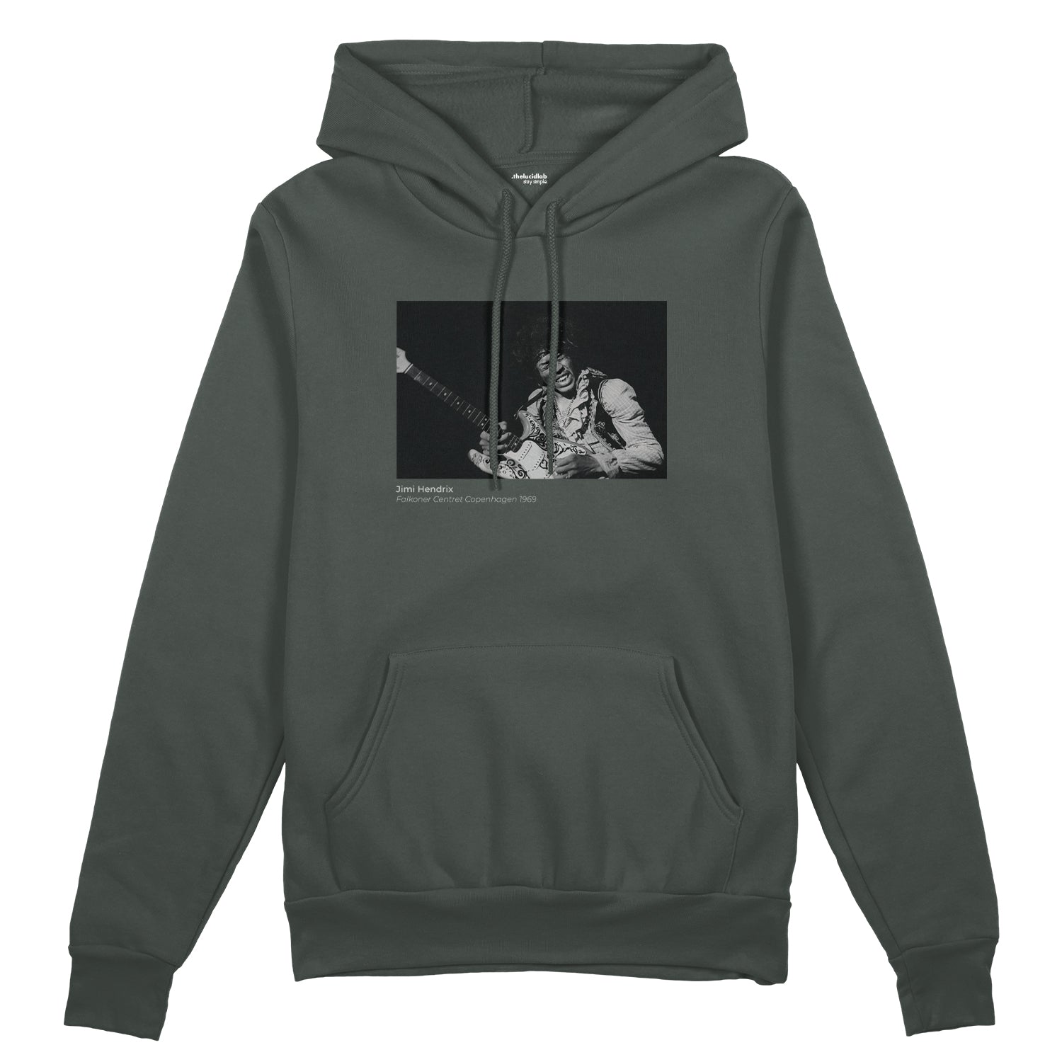 Jimi Hendrix Falkoner Centret Copenhagen 1969 Oversize Hoodie