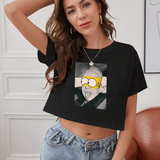 Albert Einstein / Homer Simpson Crop Tişört