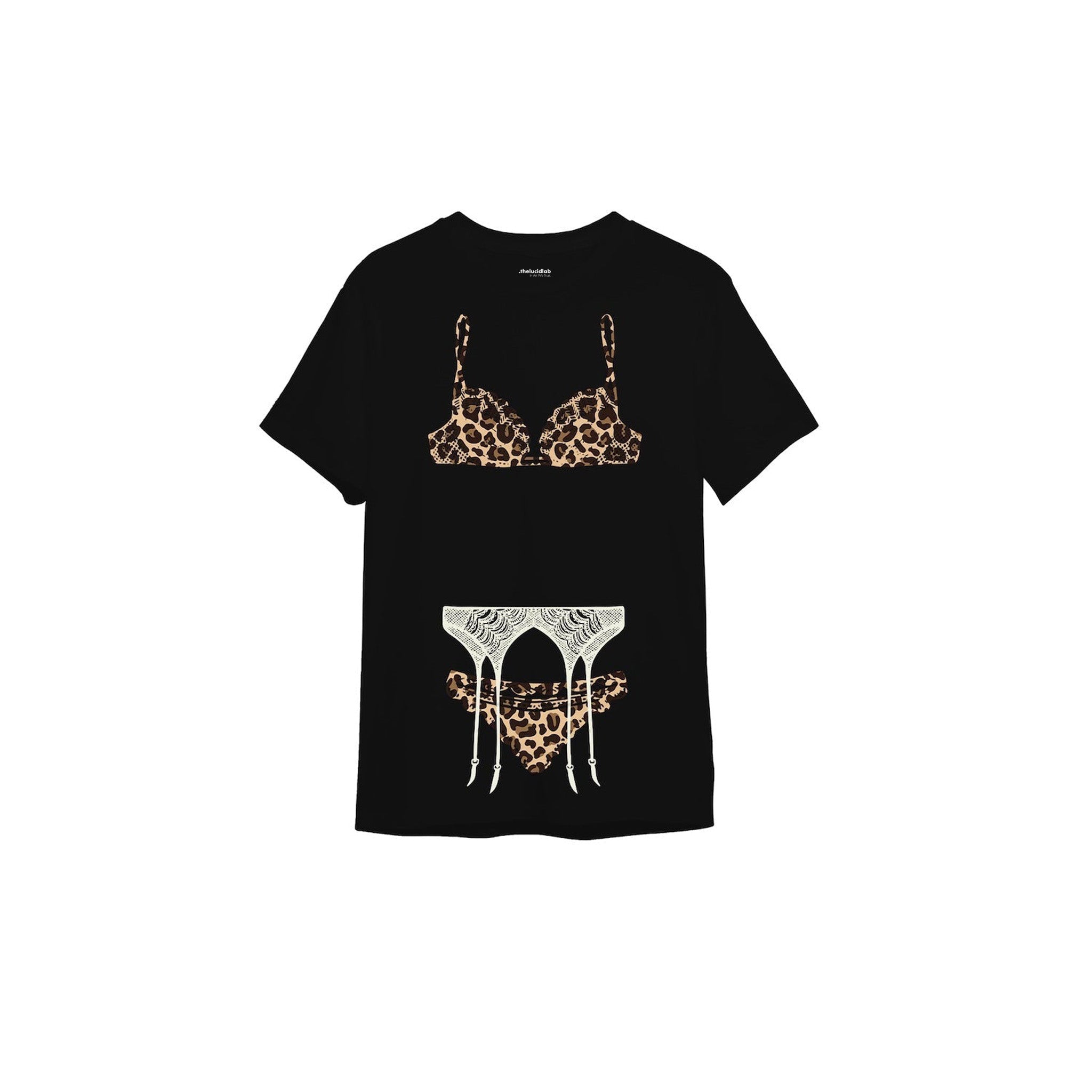 Noir Seduce – Leopard Tişört — Siyah