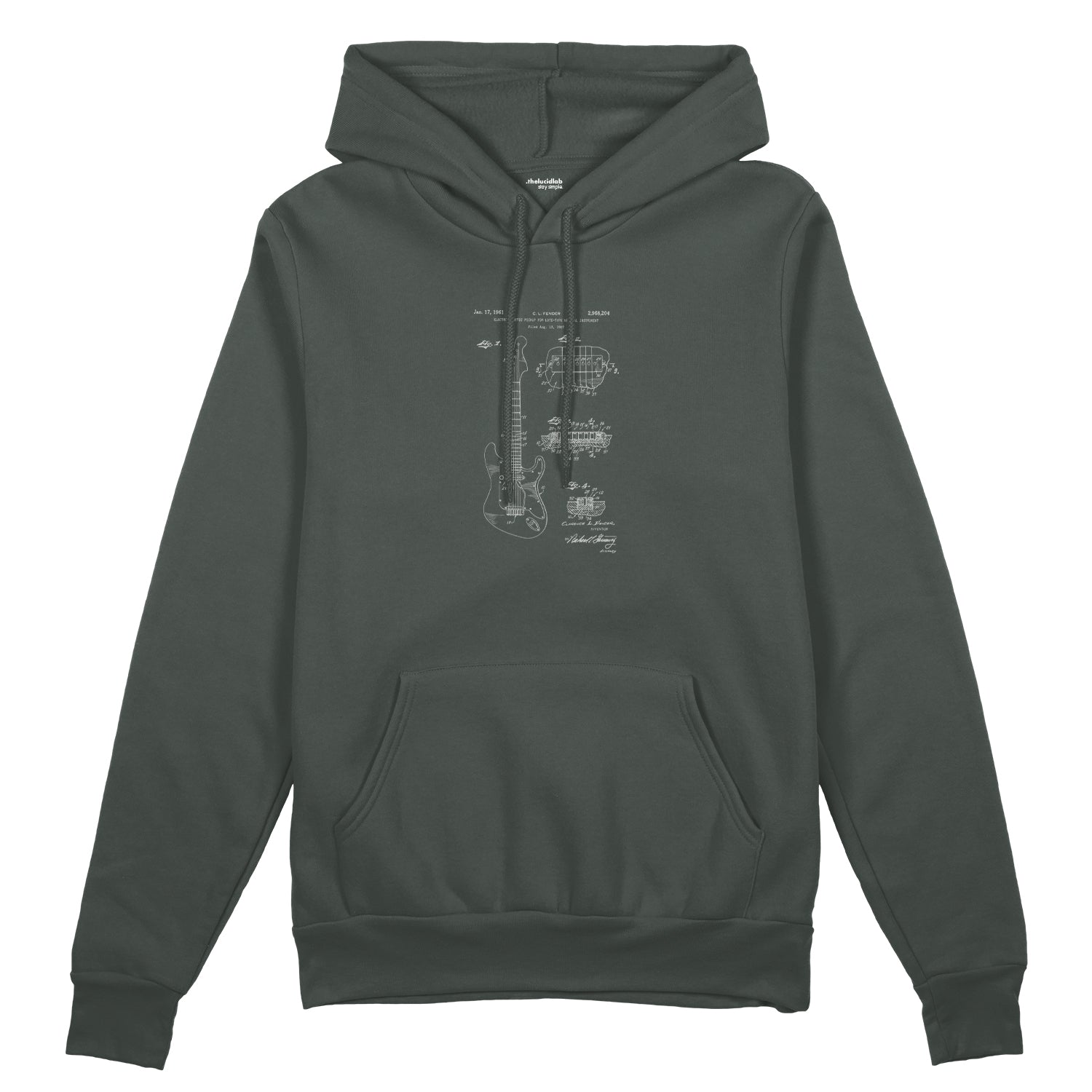Fender Stratocaster Gitar Oversize Hoodie