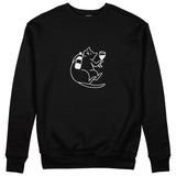 Wine Lover Cat Sweatshirt