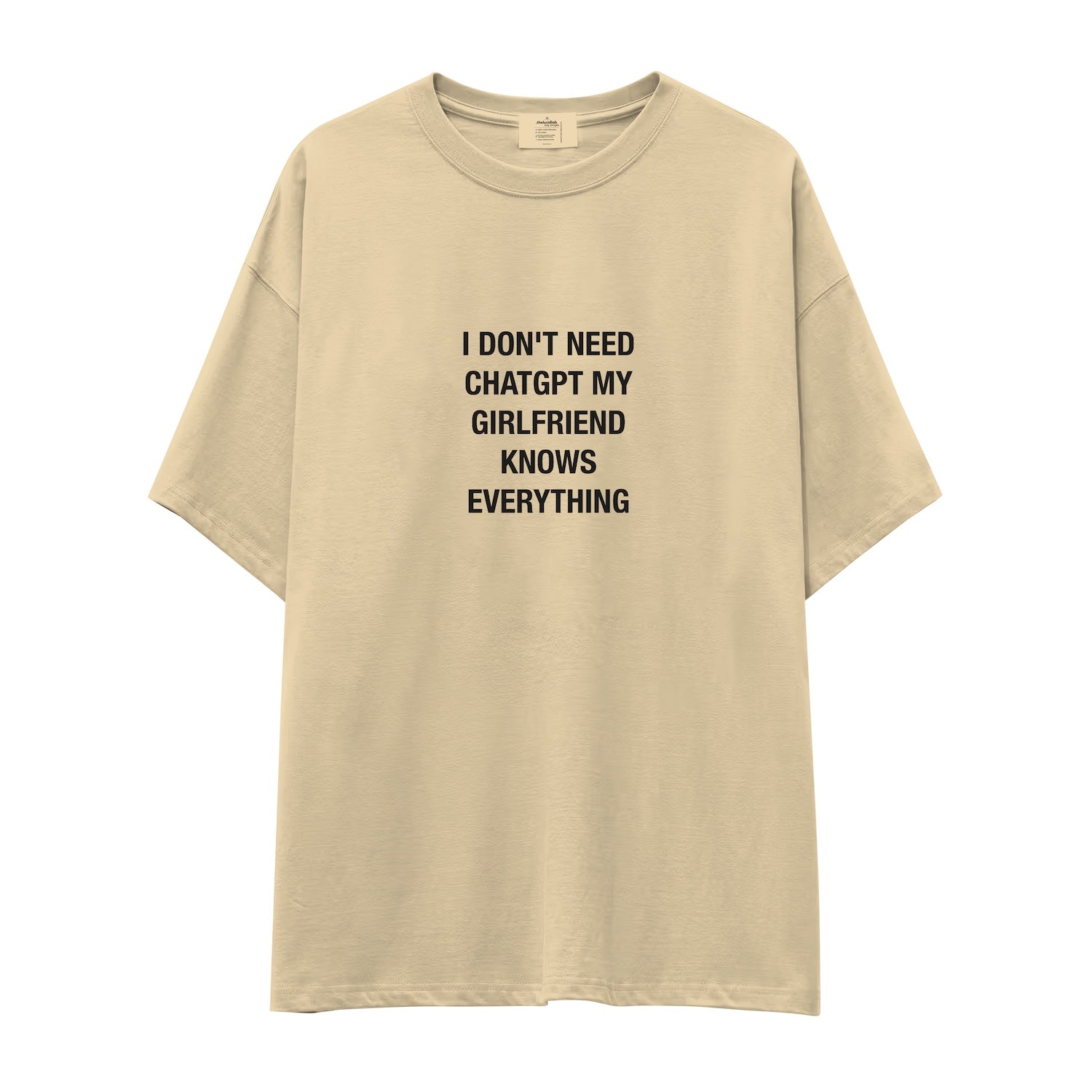 Girlfriend Knows Everything Oversize Tişört