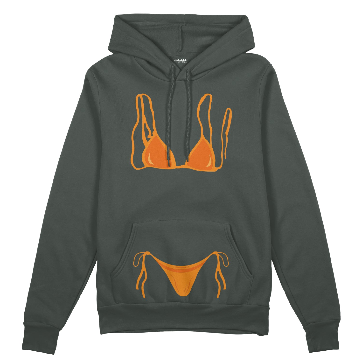 Orange Bikini Oversize Hoodie