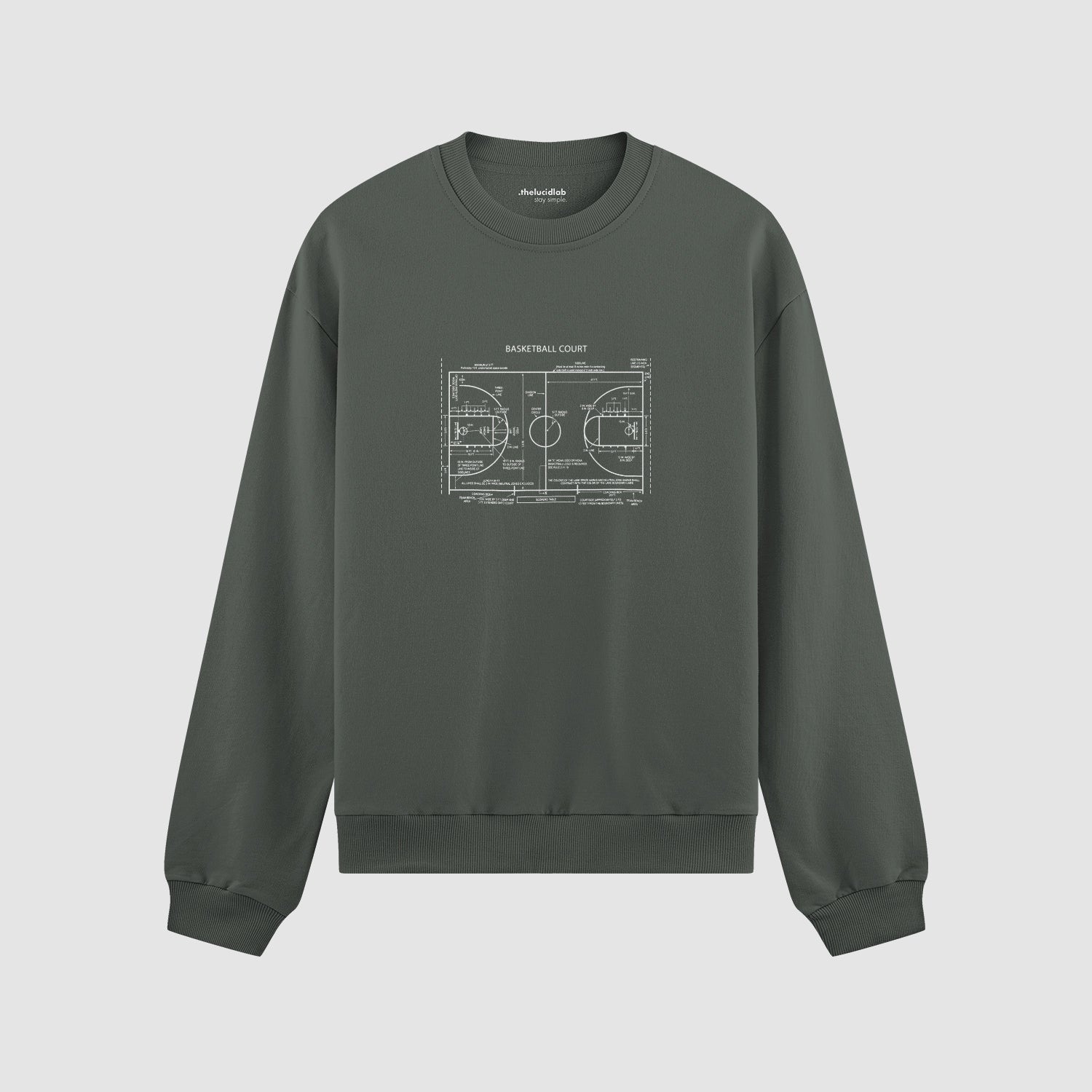 Basketball Court Oversize Sweatshirt