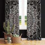 Black Bohemian Mandala Fon Perde