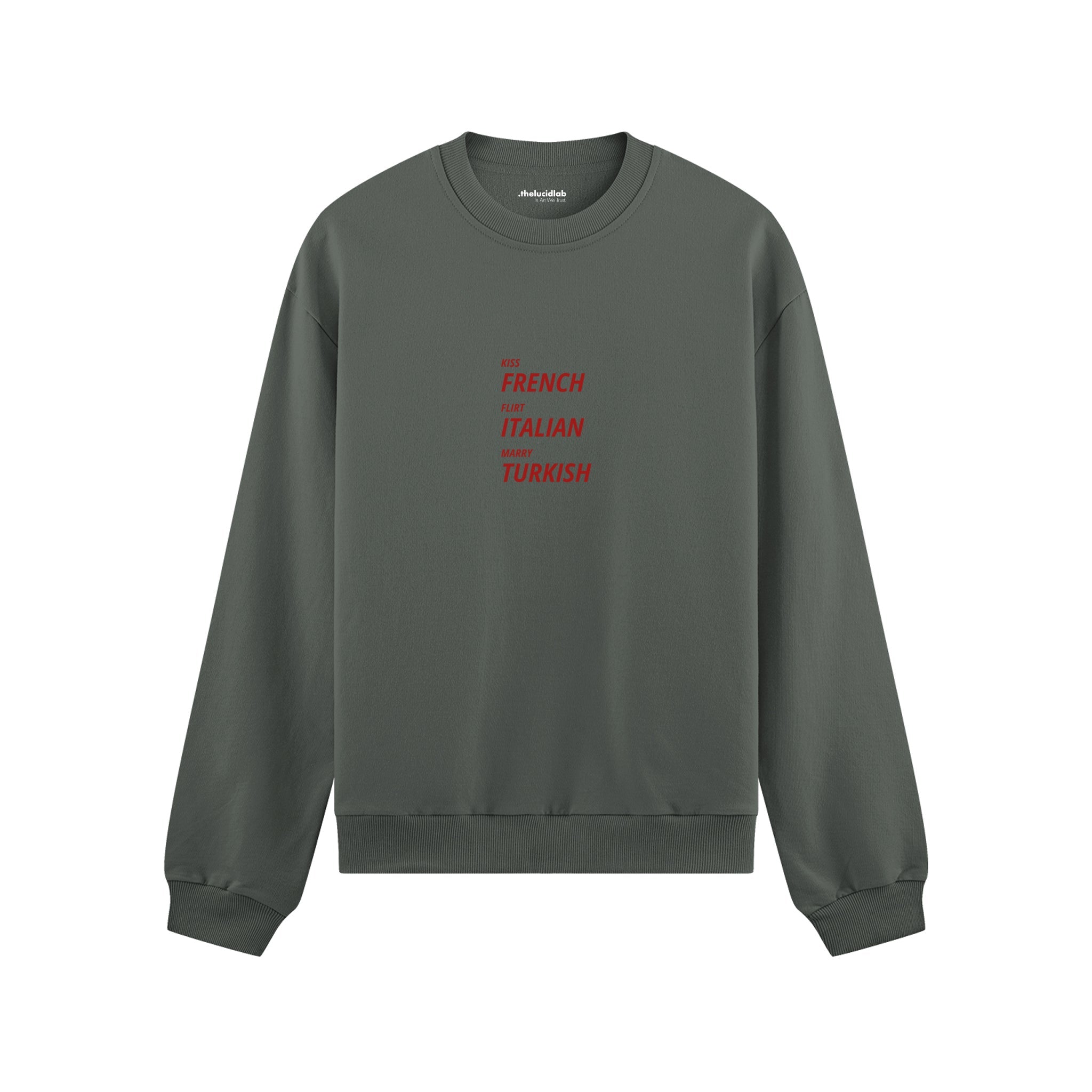 Kiss Flirt Marry Oversize Sweatshirt