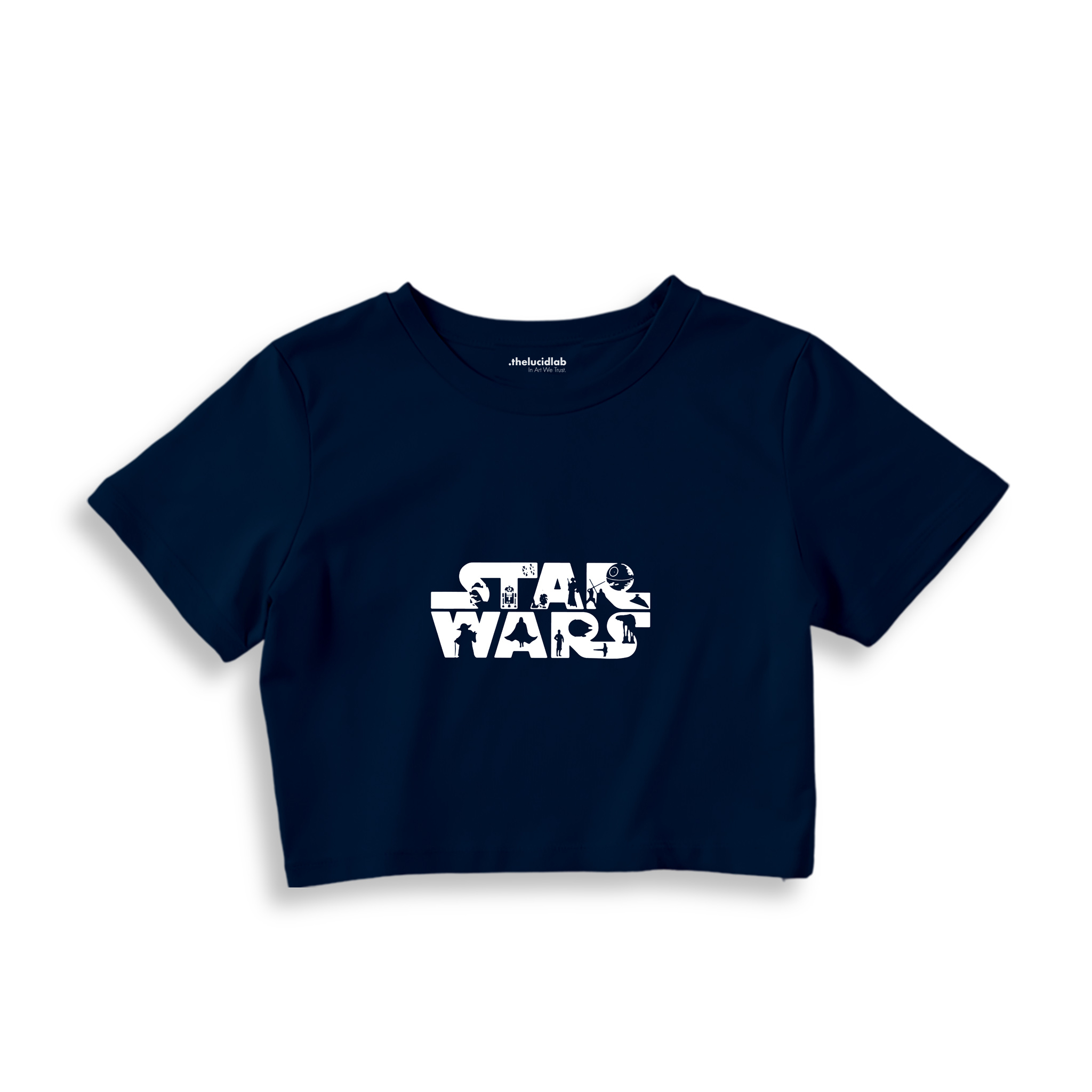 Star Wars Crop Tişört — Lacivert
