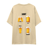 Lets Get Beers Tonight Oversize Tişört