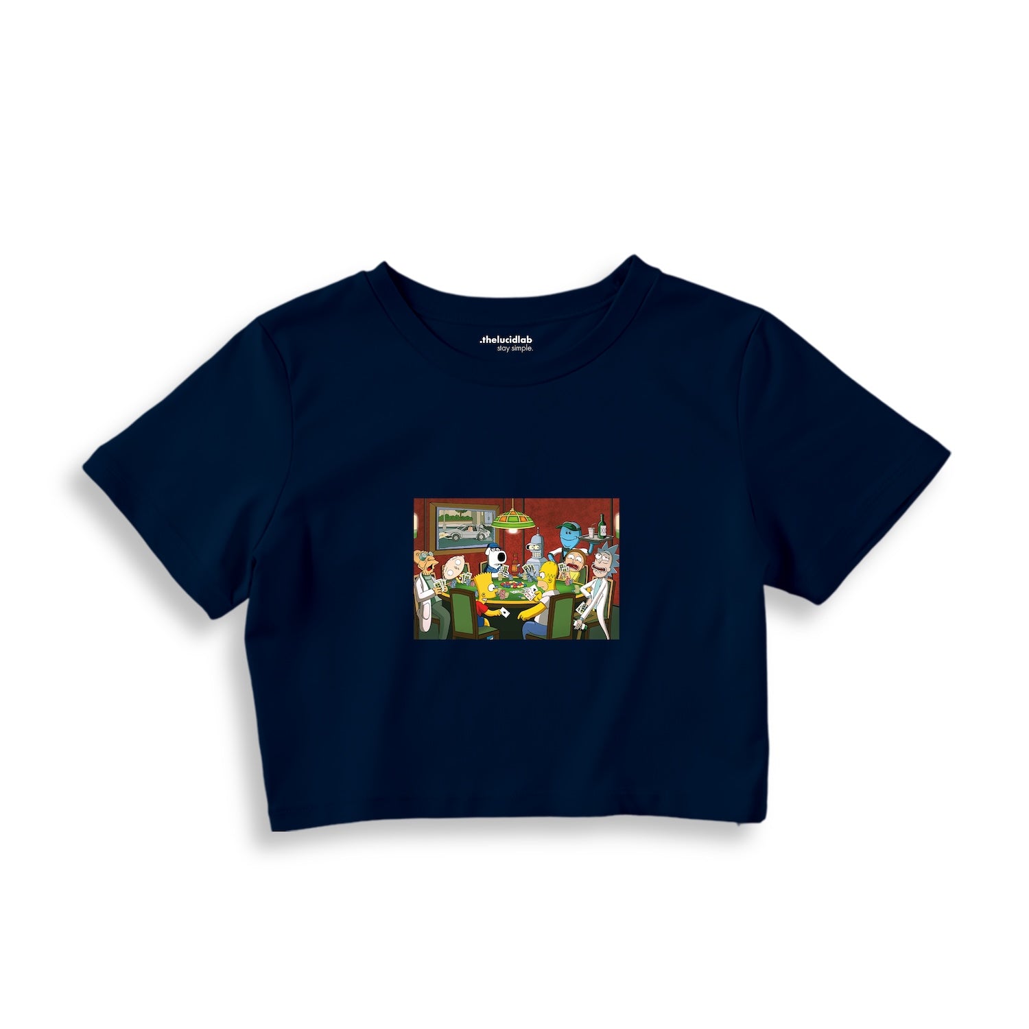 Champions League Poker Crop Tişört