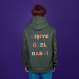 Kişiye Özel Baskılı Oversize Hoodie