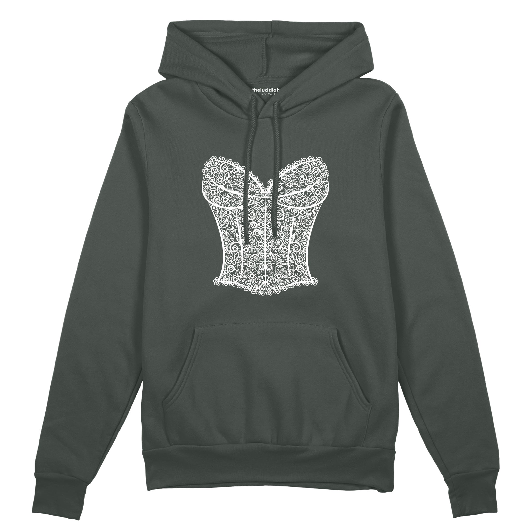 After Midnight Oversize Hoodie Antrasit Ön