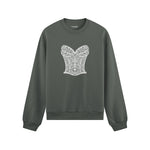 After Midnight Oversize Sweatshirt Antrasit Ön