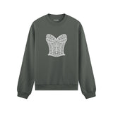 After Midnight Oversize Sweatshirt Antrasit Ön