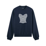 After Midnight Oversize Sweatshirt Lacivert Ön