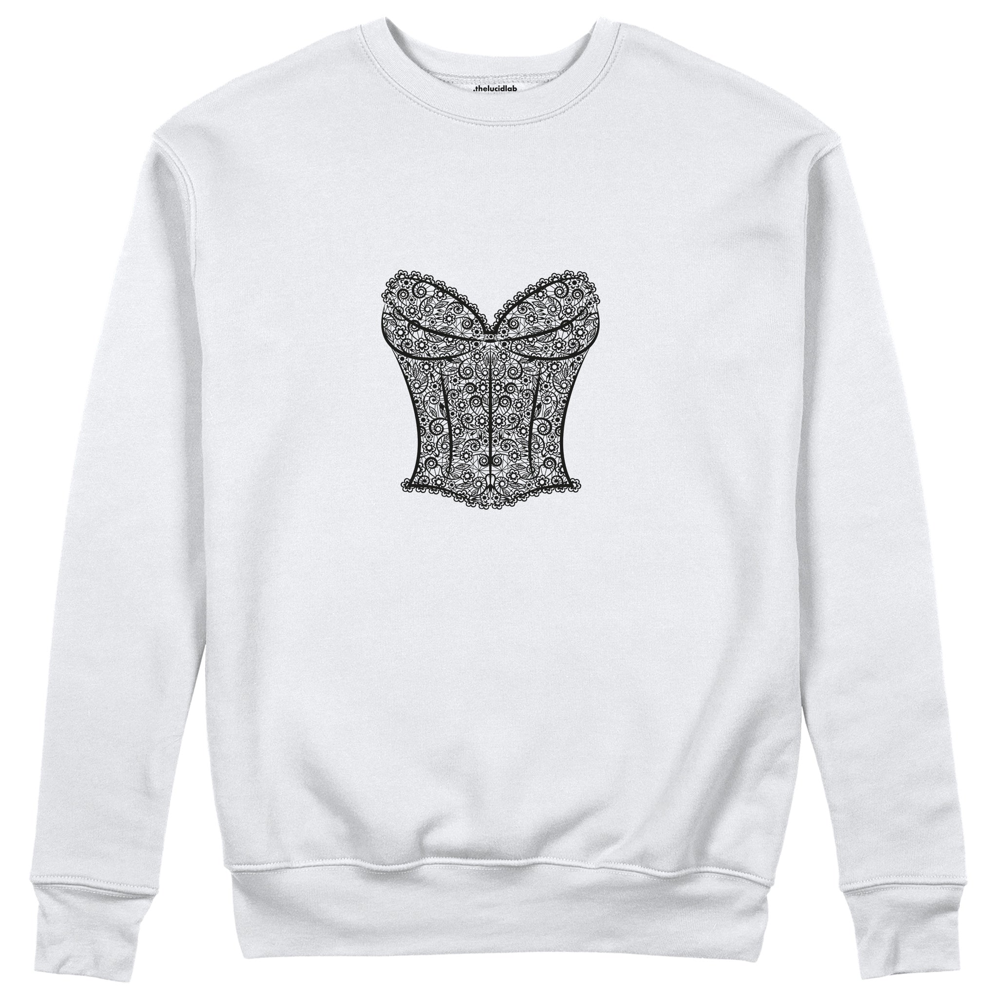 After Midnight Sweatshirt Beyaz Ön