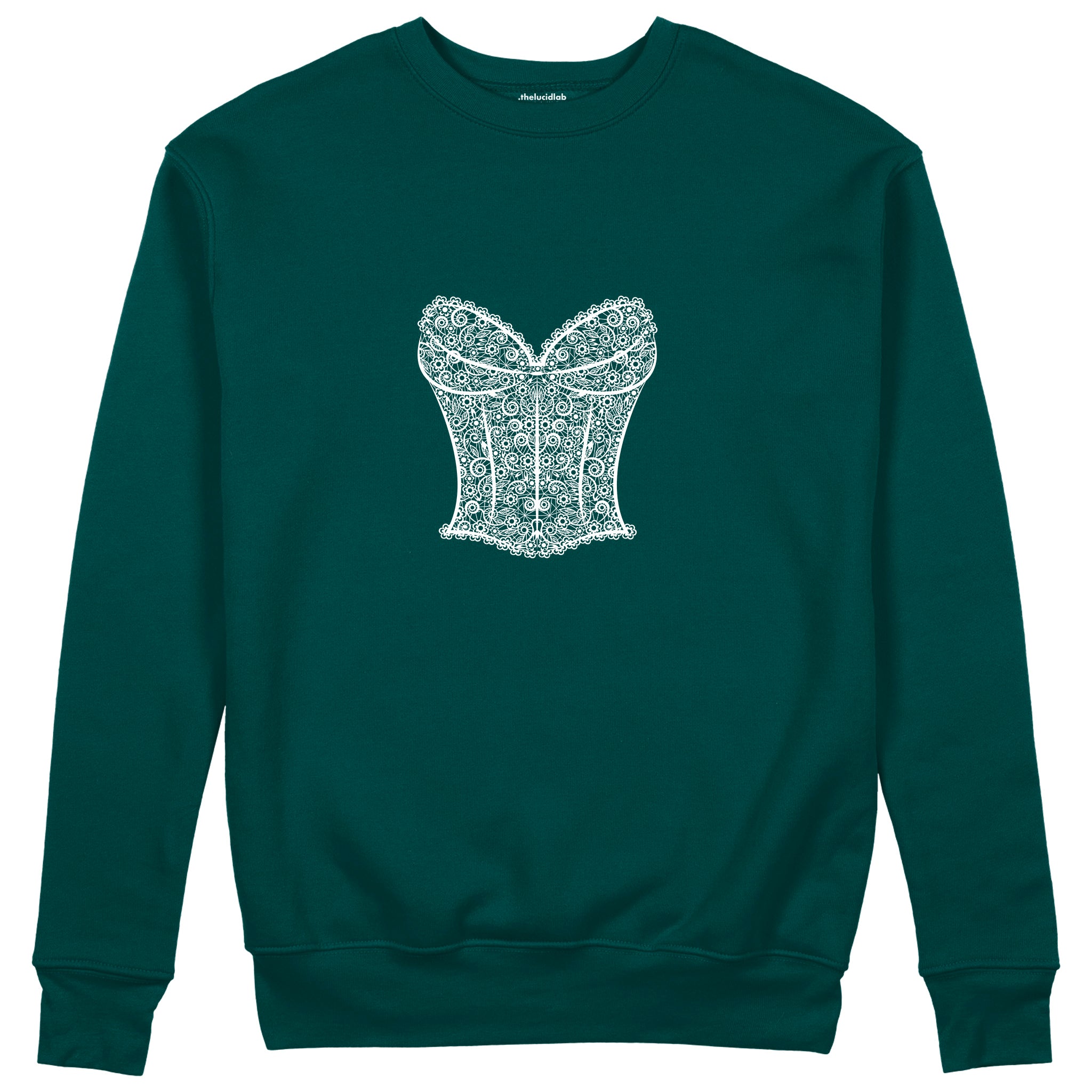 After Midnight Sweatshirt Koyu Yeşil Ön