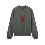 Bordeaux Contour Oversize Sweatshirt Antrasit Ön