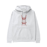 Bordeaux Silhouette Hoodie Beyaz Ön