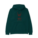 Bordeaux Silhouette Hoodie Koyu Yeşil Ön