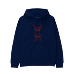 Bordeaux Silhouette Hoodie Lacivert Ön