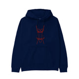 Bordeaux Silhouette Hoodie Lacivert Ön