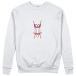 Bordeaux Silhouette Sweatshirt Beyaz Ön