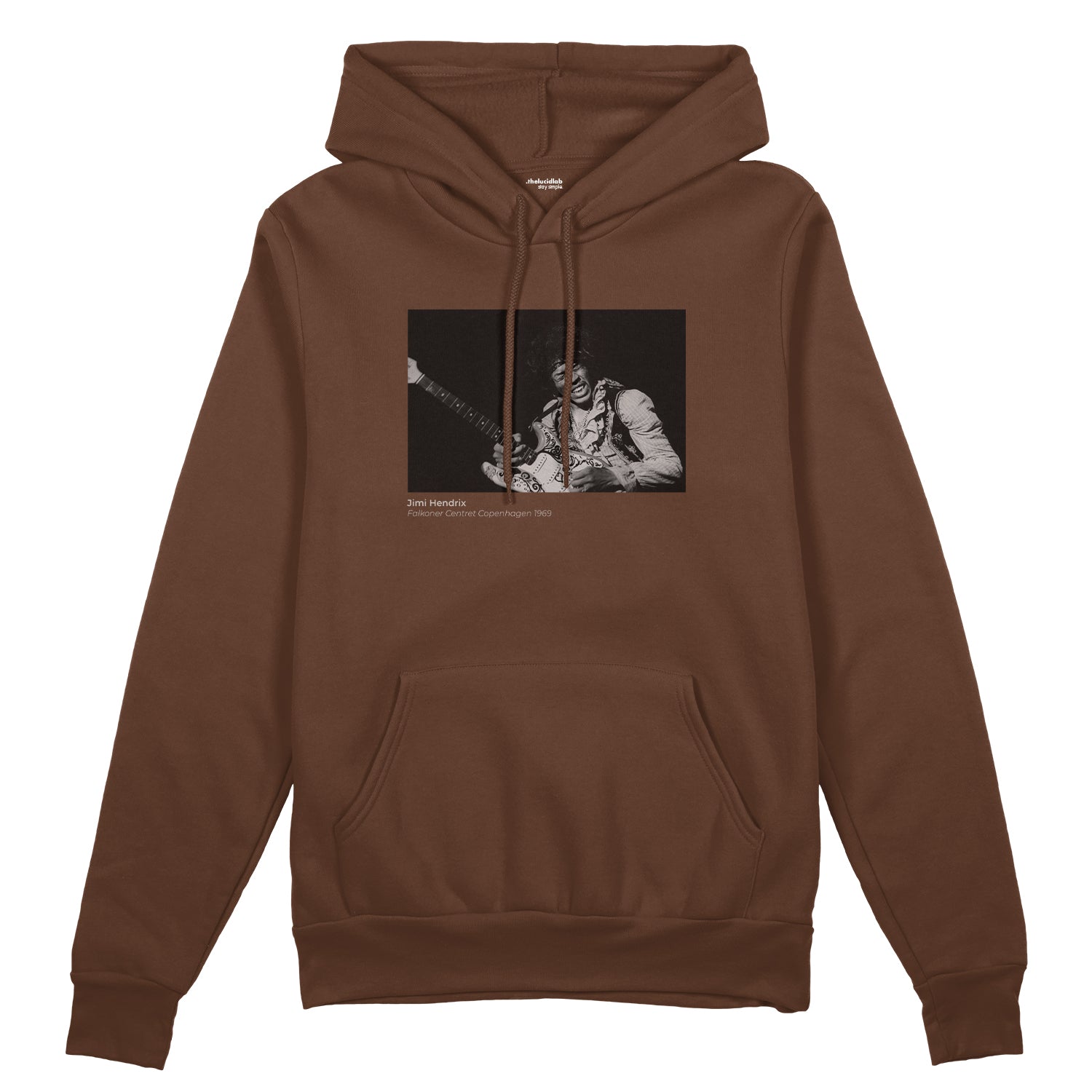 Jimi Hendrix Falkoner Centret Copenhagen 1969 Oversize Hoodie