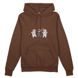 Tangled Christmas Cats Oversize Hoodie