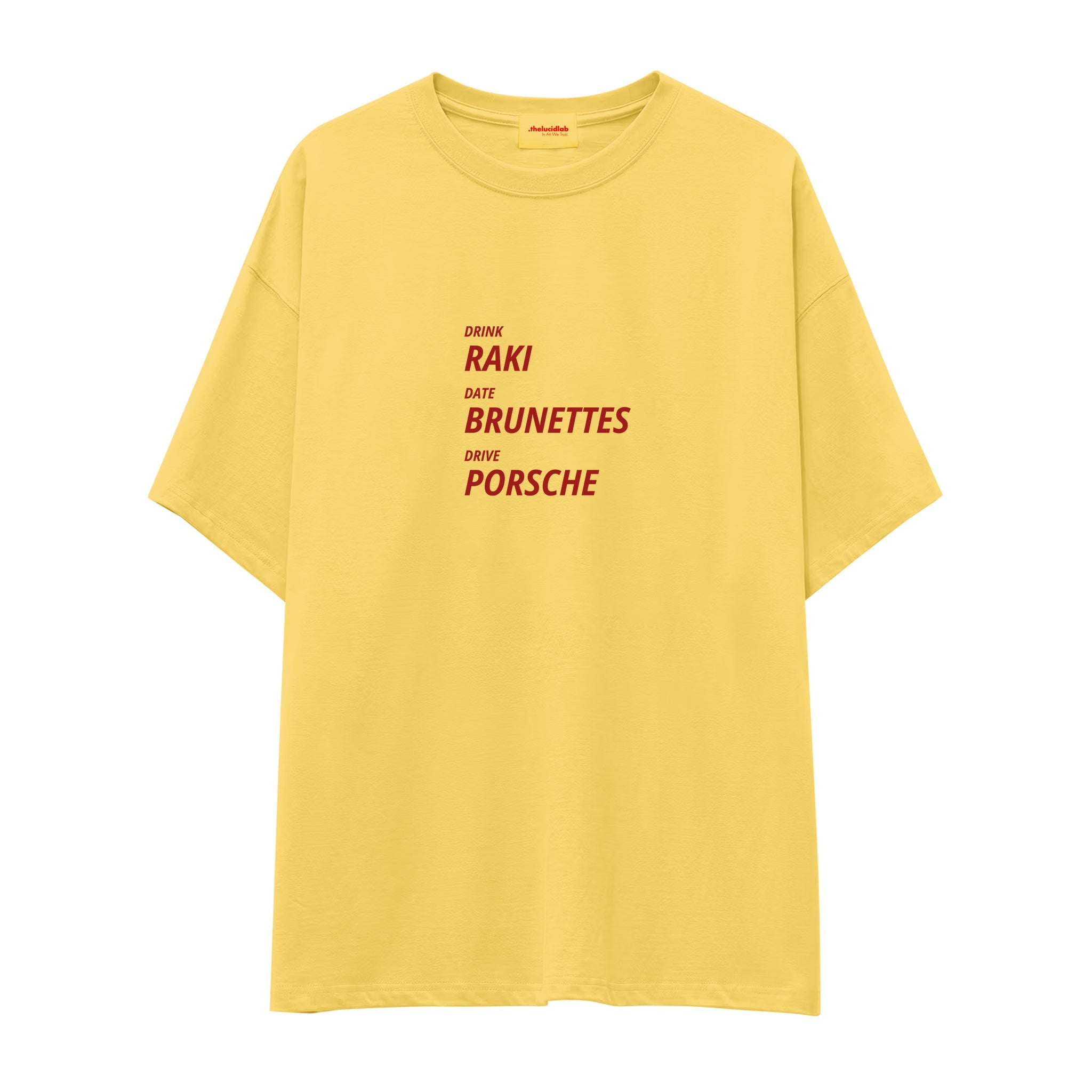 Drink Date Drive Oversize Tişört