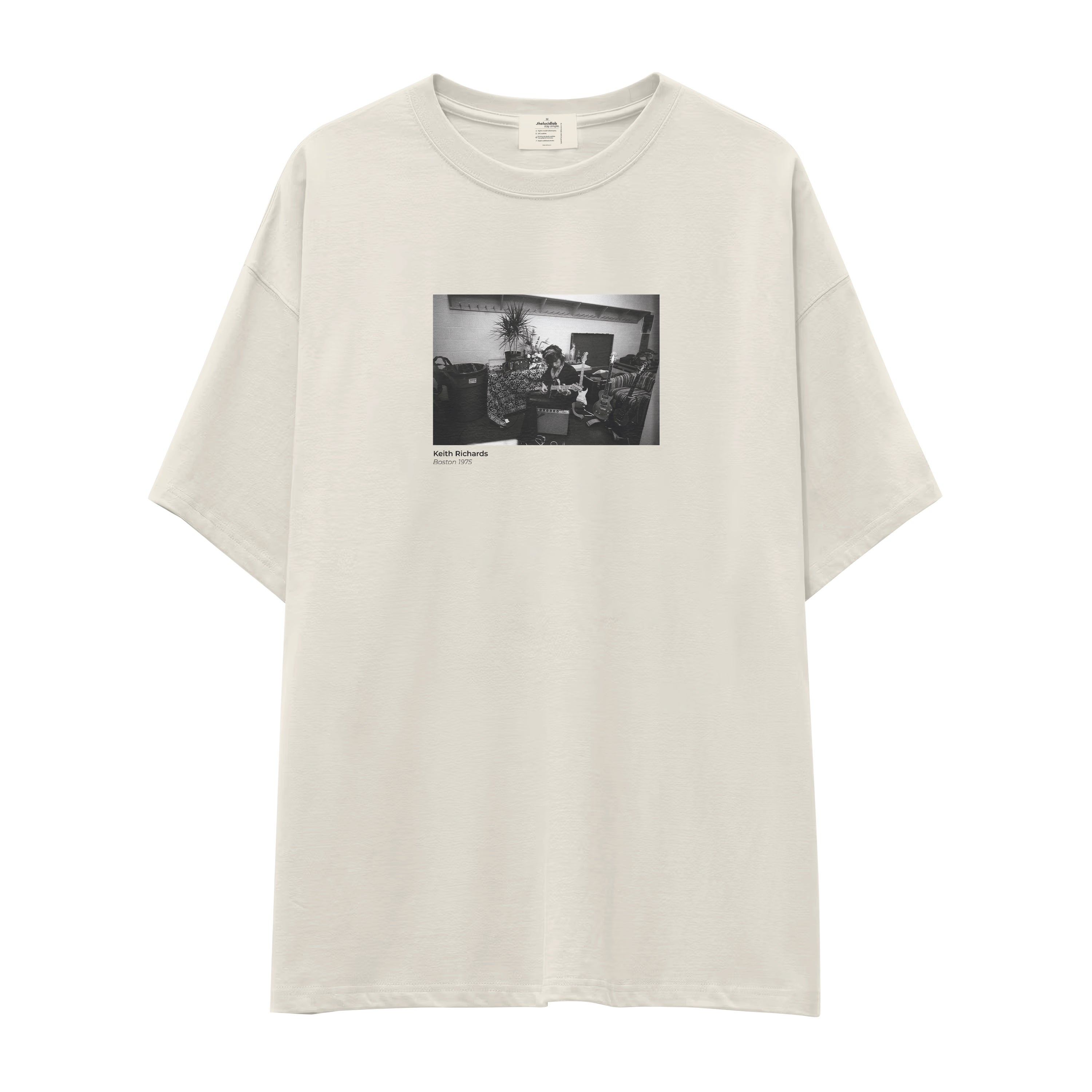 Keith Richards Boston 1975 Oversize Tişört
