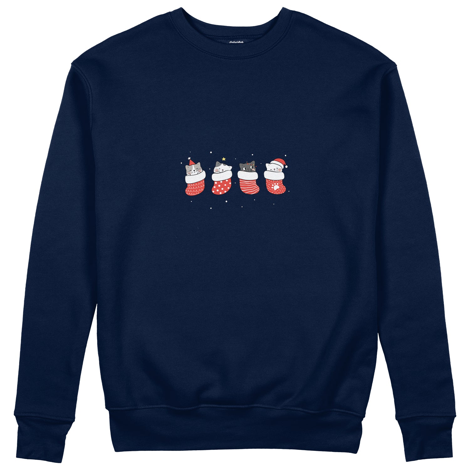 Christmas Stocking Cats Sweatshirt