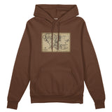 Yüzüklerin Efendisi Orta Dünya Haritası - Lord Of The Rings Oversize Hoodie