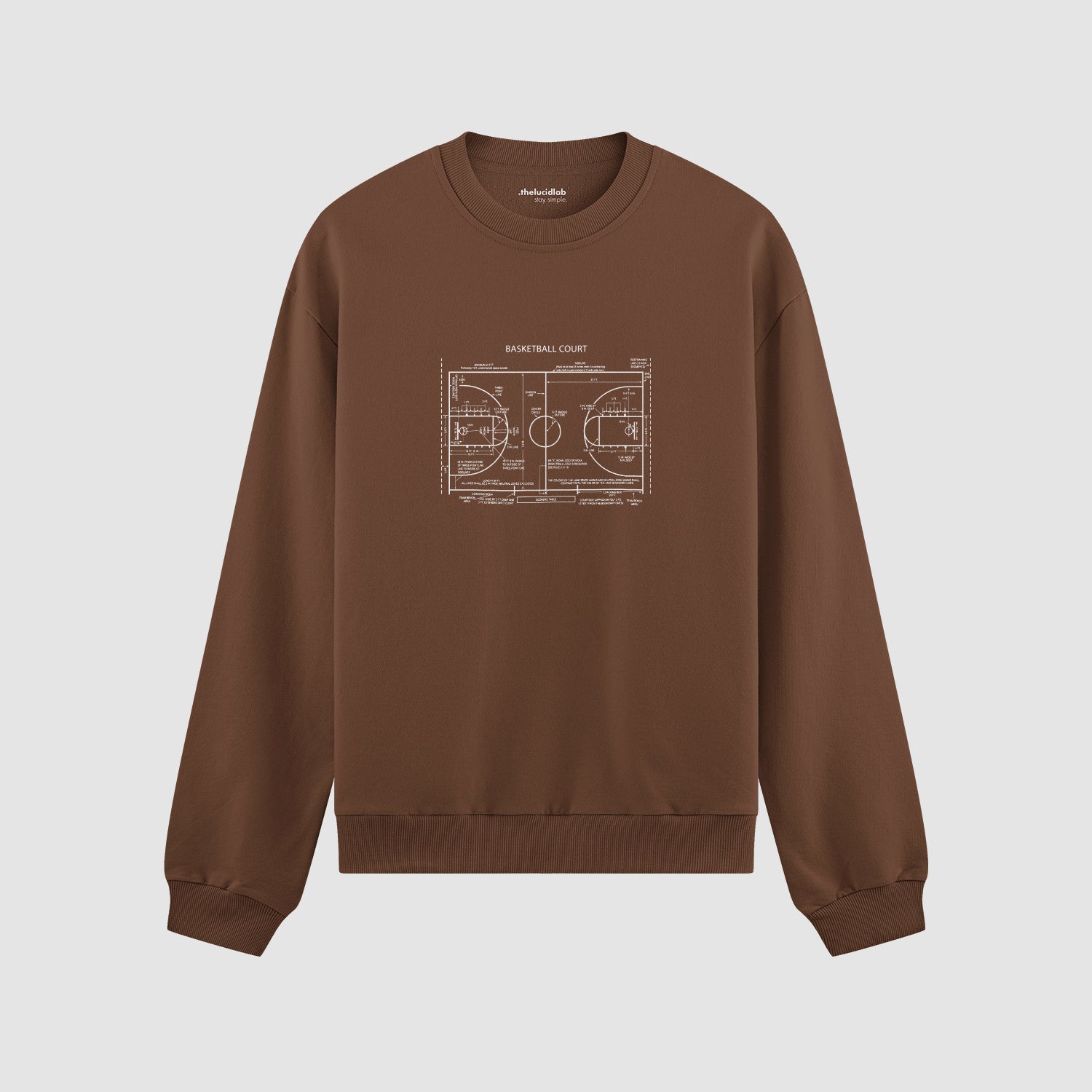 Basketball Court Oversize Sweatshirt
