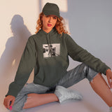 Amy Winehouse at the laundromat 2004 Oversize Hoodie