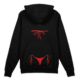 Red Bikini Oversize Hoodie
