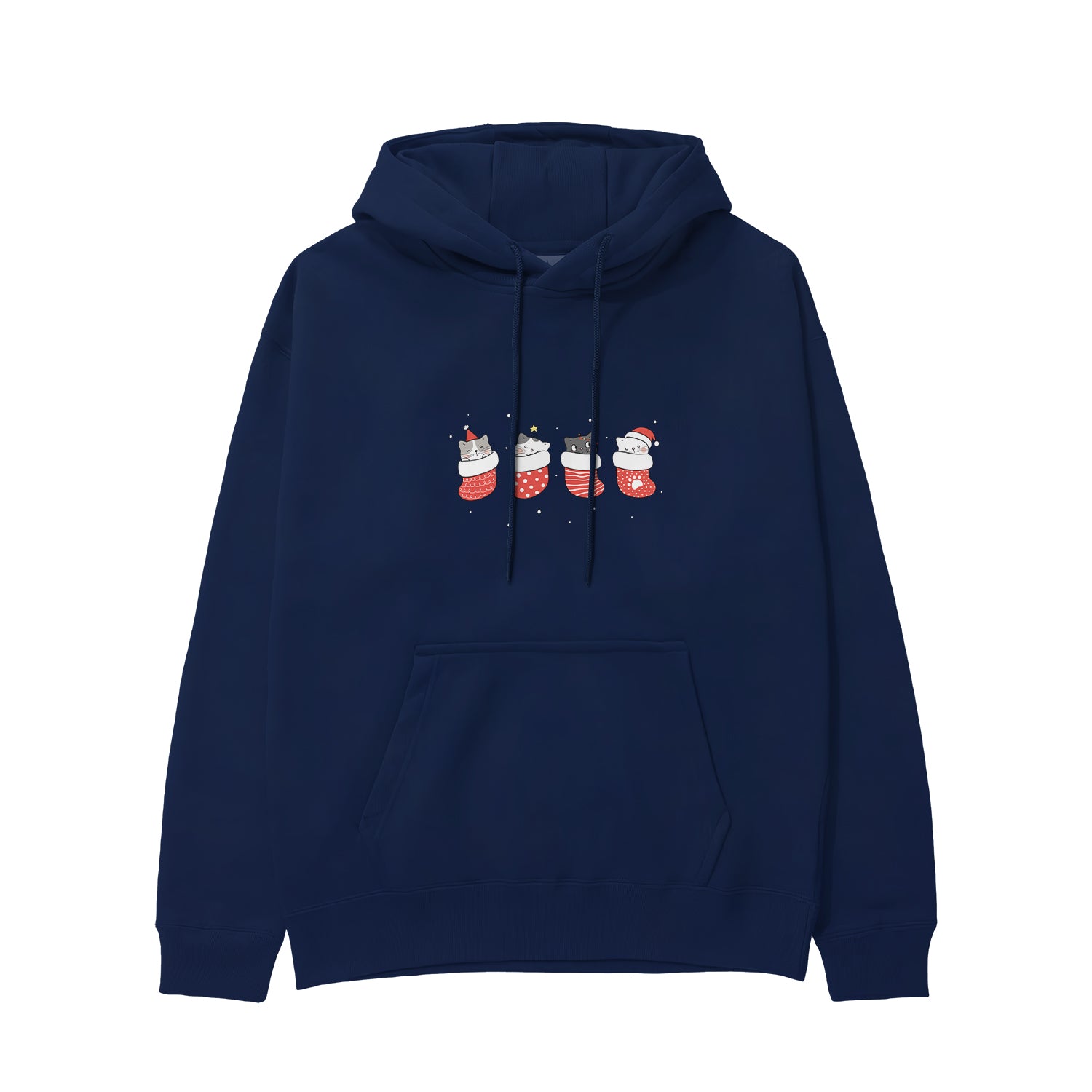 Christmas Stocking Cats Hoodie