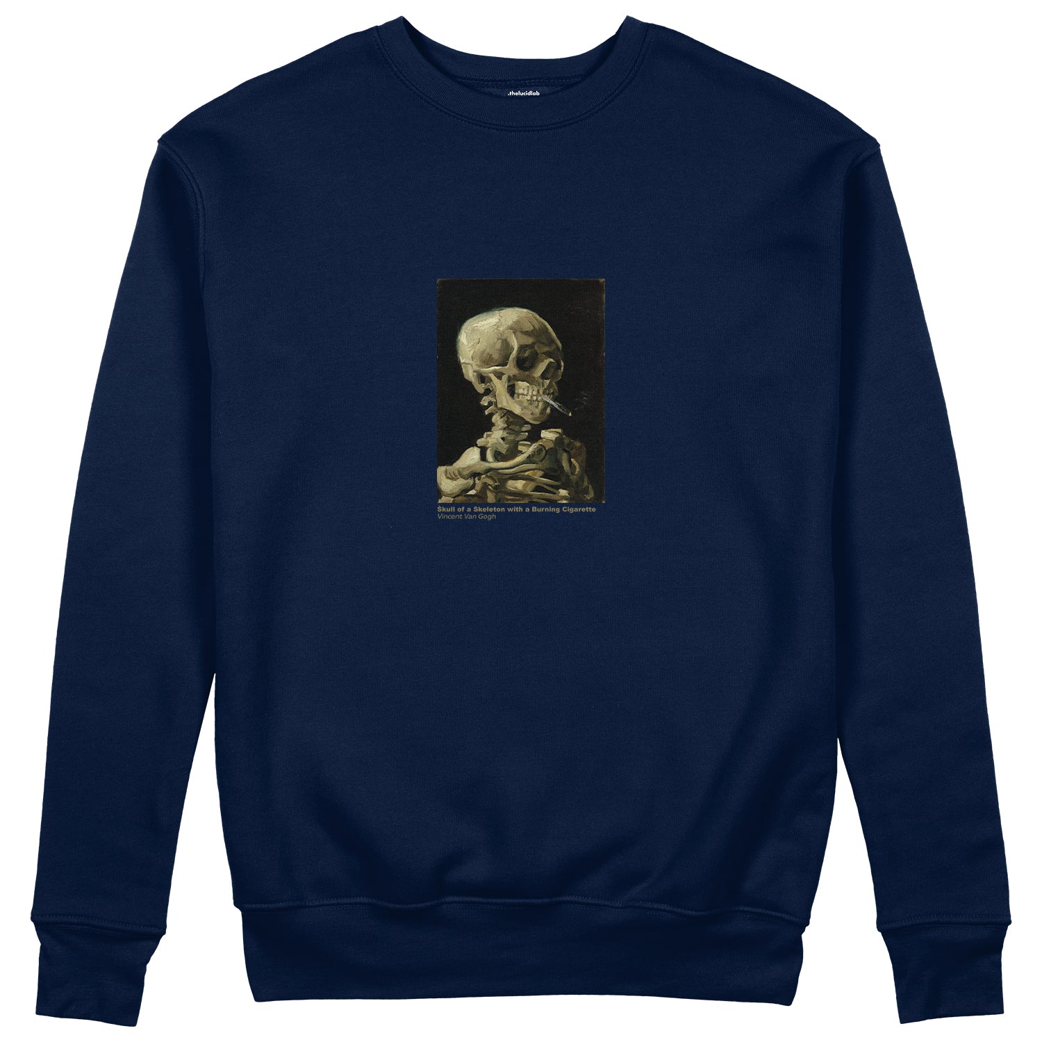 Skull of a Skeleton with Burning Cigarette Sweatshirt