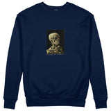 Skull of a Skeleton with Burning Cigarette Sweatshirt