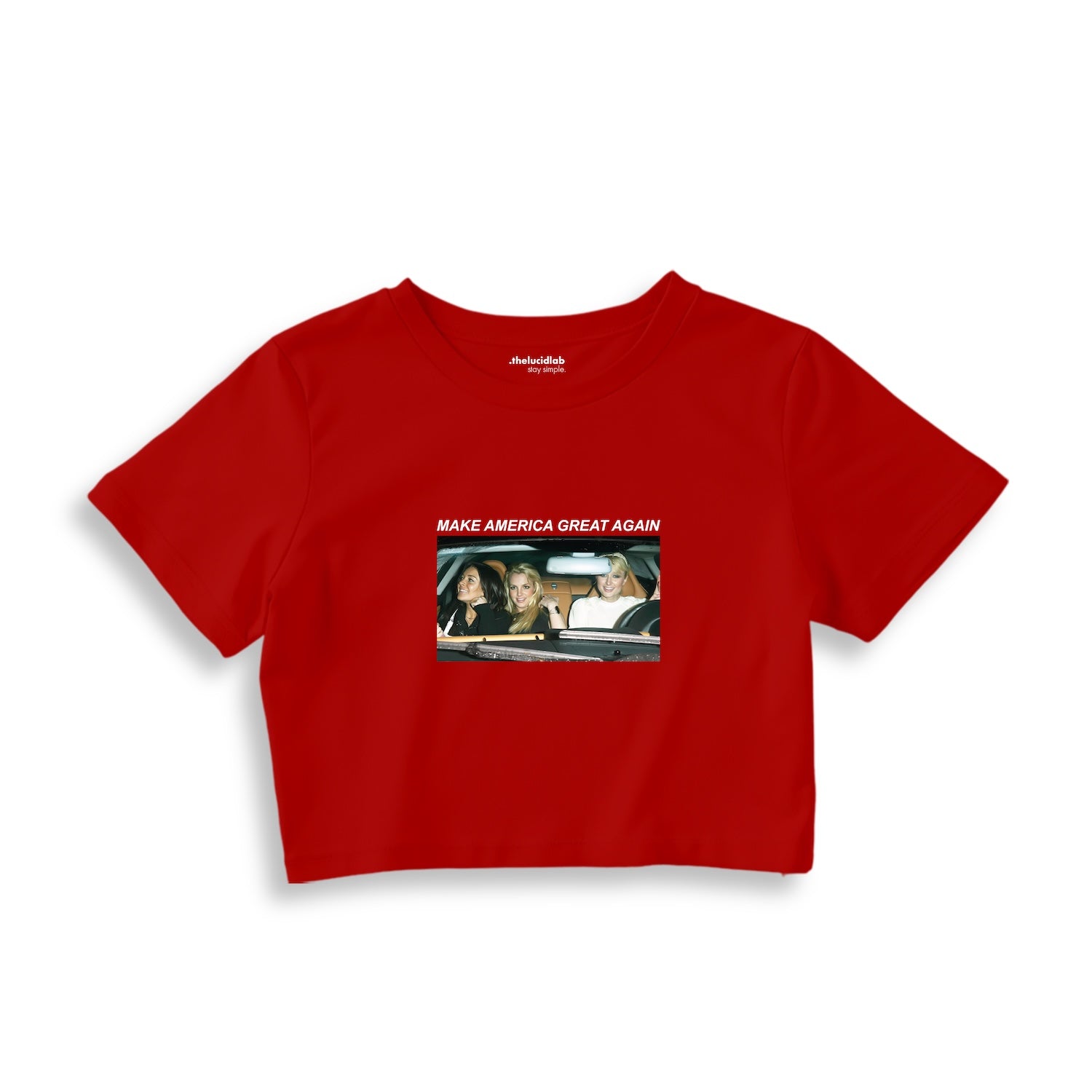 Make America Great Again Crop Tişört
