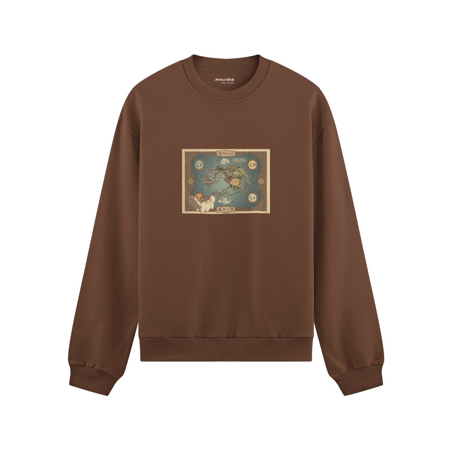 Avatar The Last Airbender Map Oversize Sweatshirt