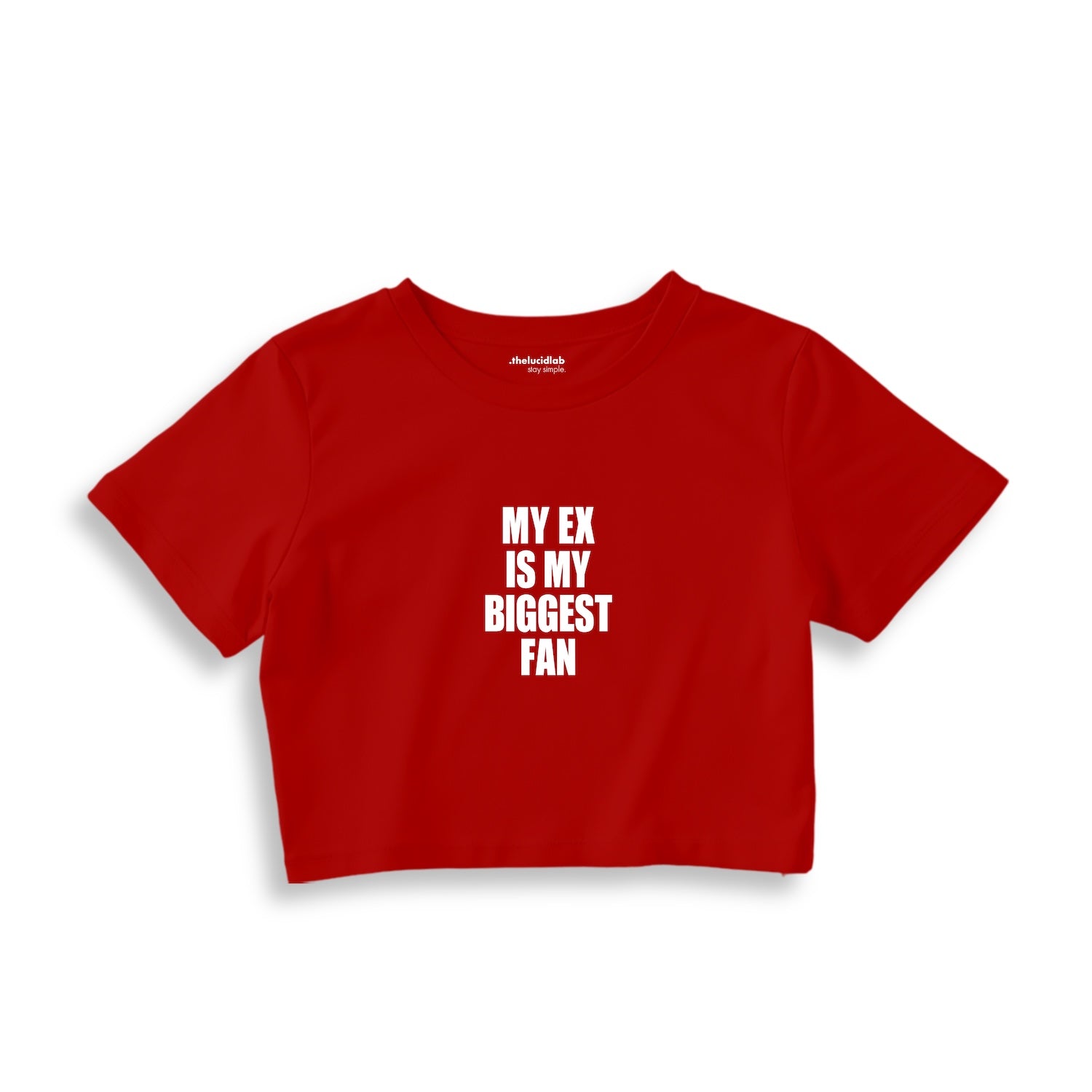 My Ex Is My Biggest Fan Crop Tişört