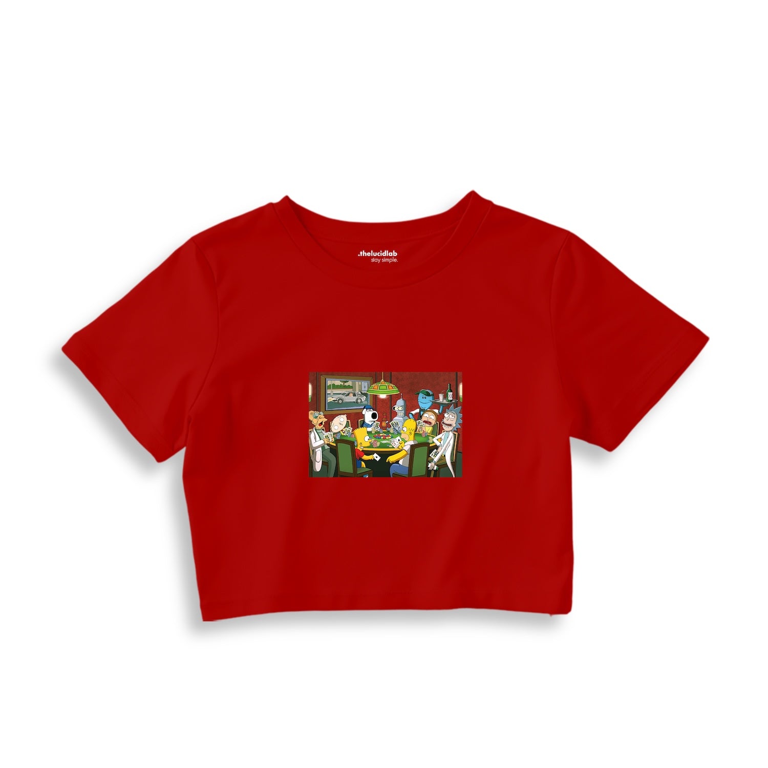 Champions League Poker Crop Tişört