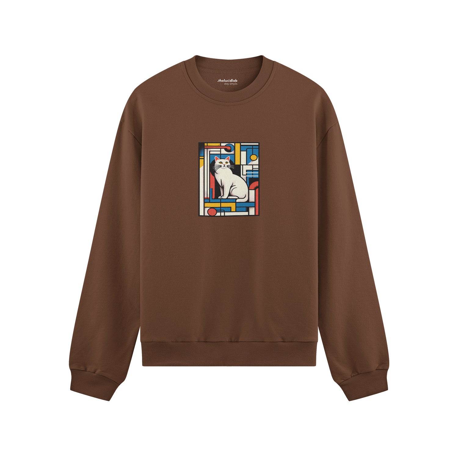Bauhaus Cat Tişört Oversize Sweatshirt