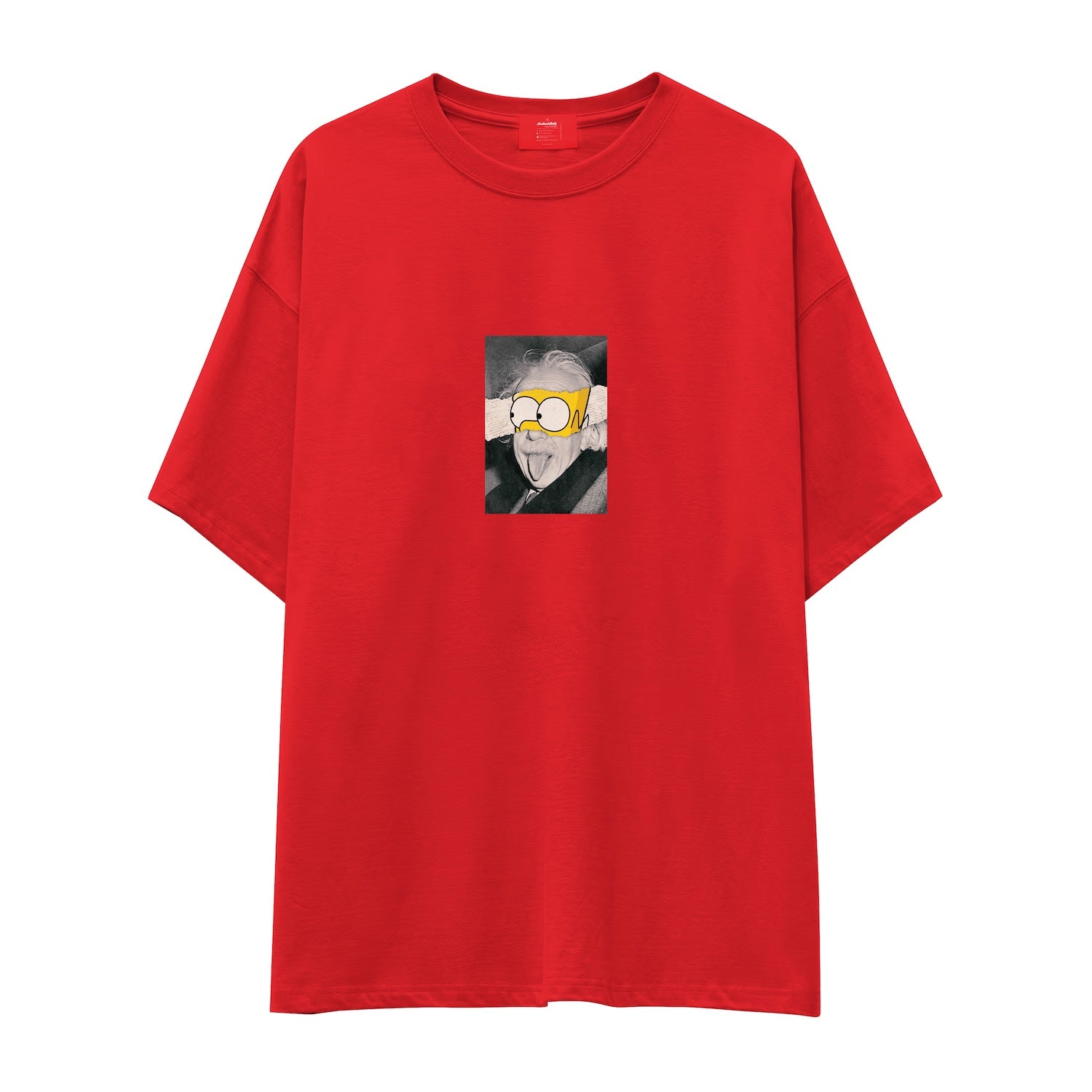 Albert Einstein / Homer Simpson Oversize Tişört