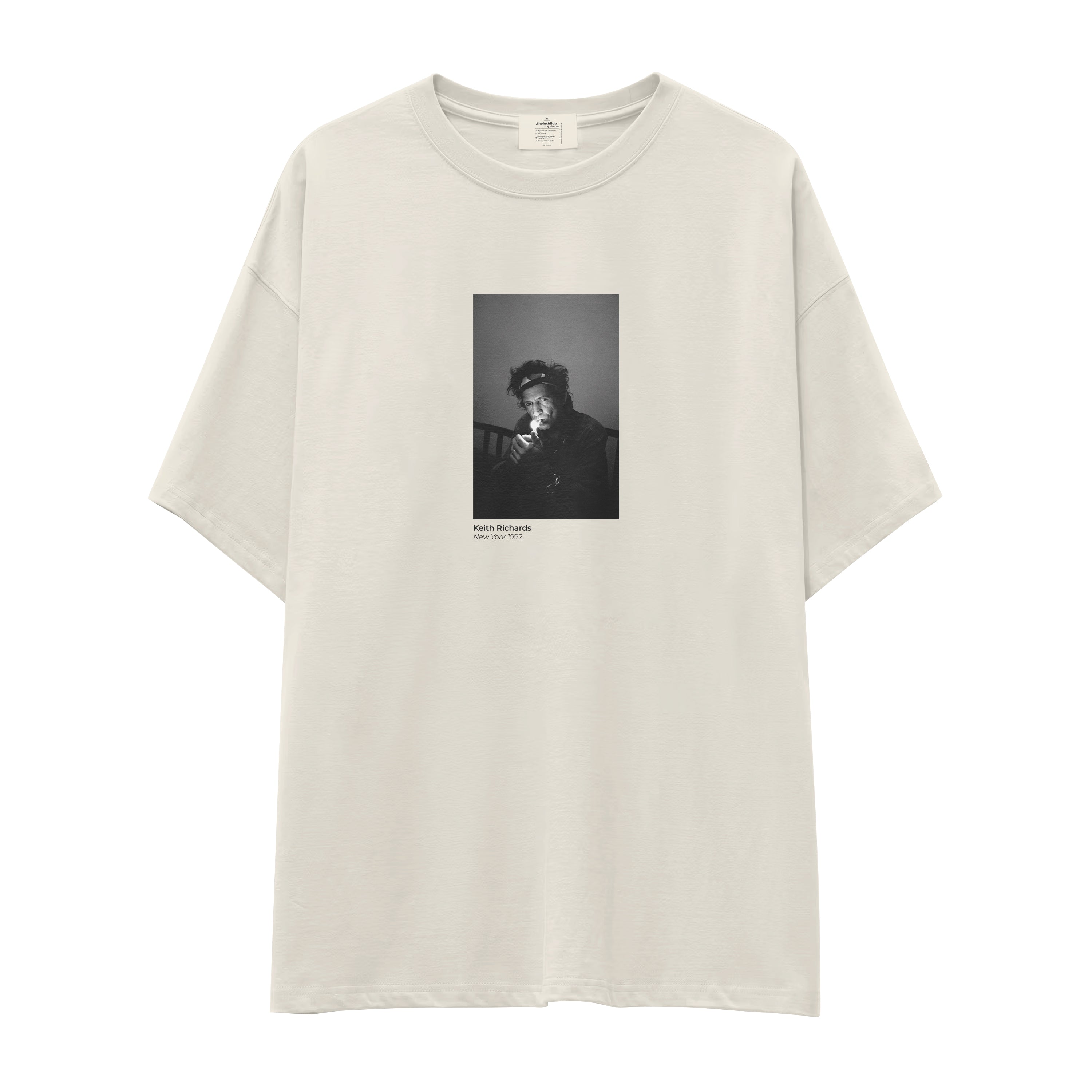 Keith Richards New York 1992 Oversize Tişört
