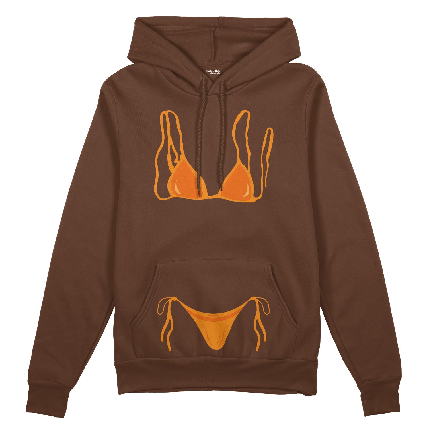 Orange Bikini Oversize Hoodie
