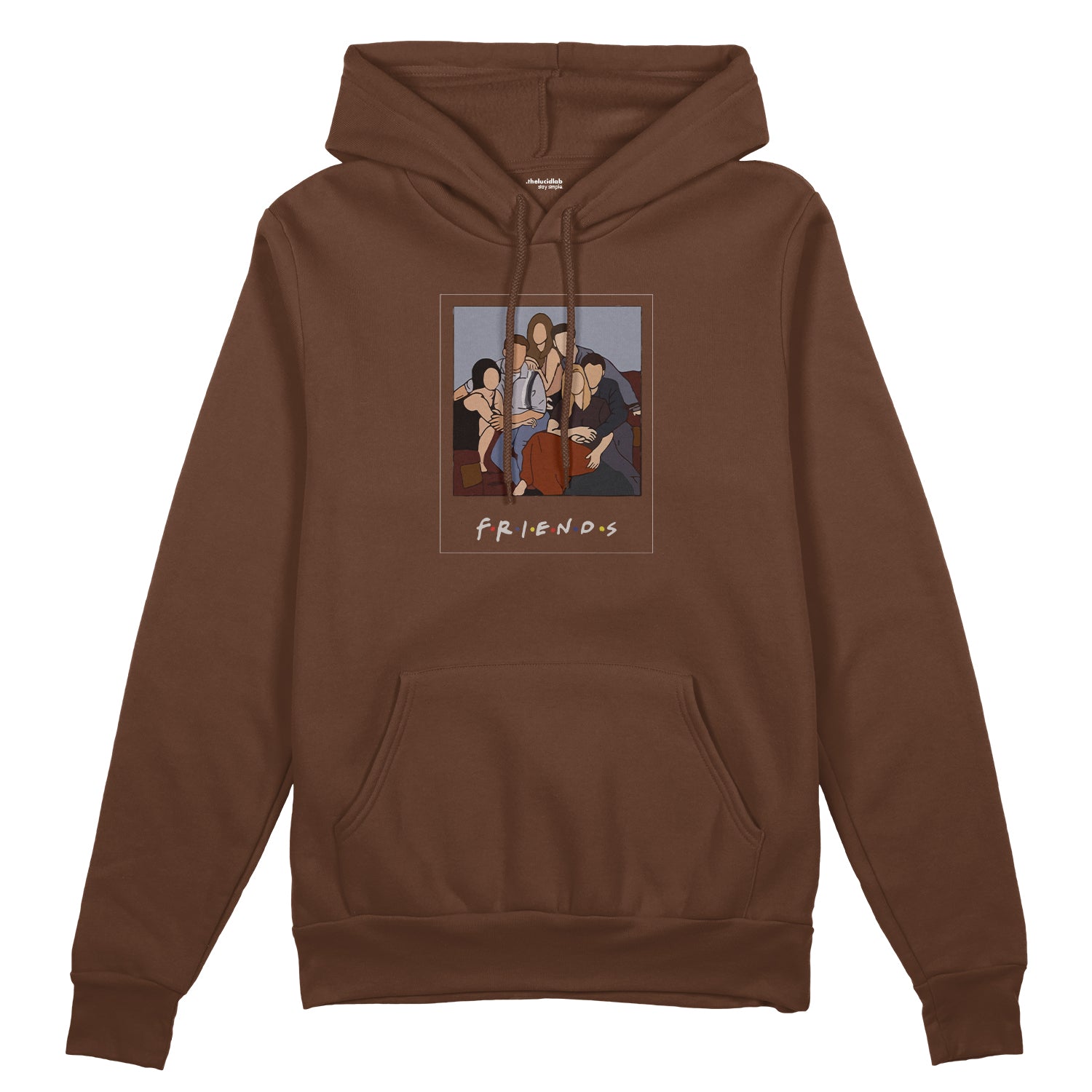 Friends Silüetli Oversize Hoodie