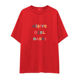 Kişiye Özel Baskılı Oversize Tişört