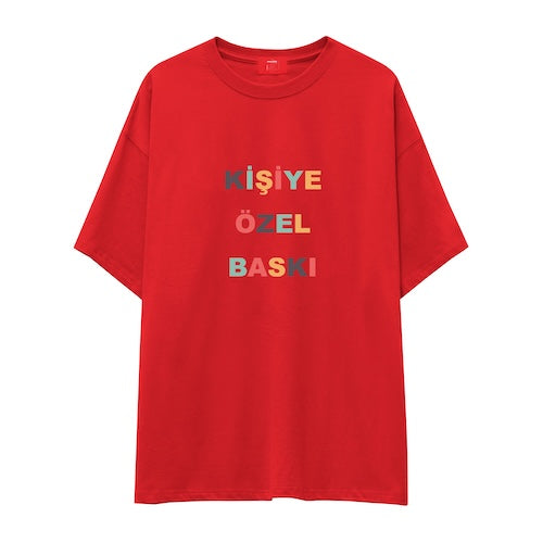 Kişiye Özel Baskılı Oversize Tişört