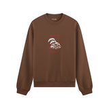 Perspektif Kanagawa Dalgası Oversize Sweatshirt